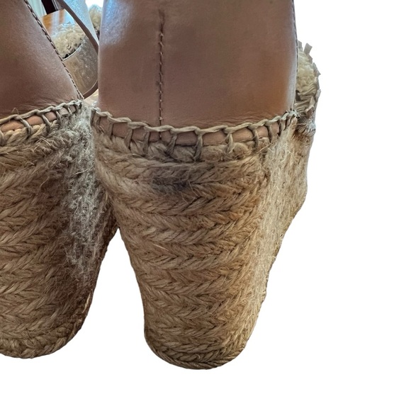 Marc Fisher Andrew Espadrille Wedge Platform Sandal Size 8.5 - Picture 5 of 7